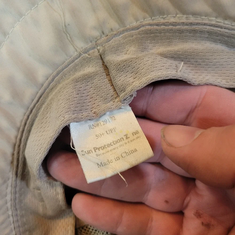 Sun Protection Zone Bucket Hat Women's Beige Vented Breathable Wide Brim UPF50+